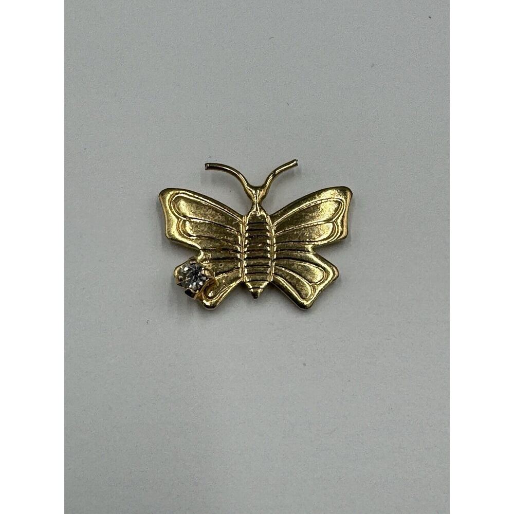 Small Gold Colored Butterfly Lapel Pin